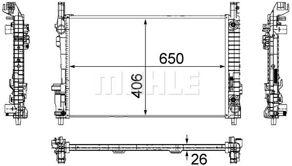 WG2184000 WILMINK GROUP Радиатор, охлаждение двигателя