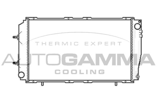 104707 AUTOGAMMA Радиатор, охлаждение двигателя