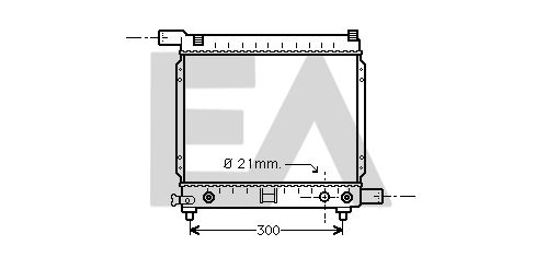 31R50055 EACLIMA Радиатор, охлаждение двигателя