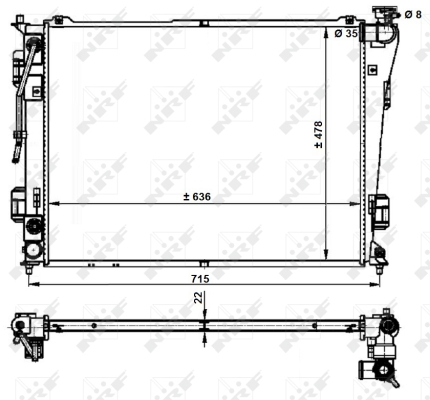 WG1723663 WILMINK GROUP Радиатор, охлаждение двигателя