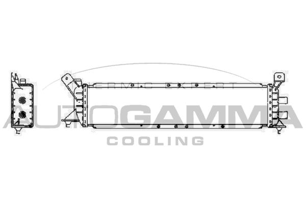 105756 AUTOGAMMA Радиатор, охлаждение двигателя