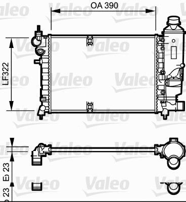 731528 VALEO Радиатор, охлаждение двигателя