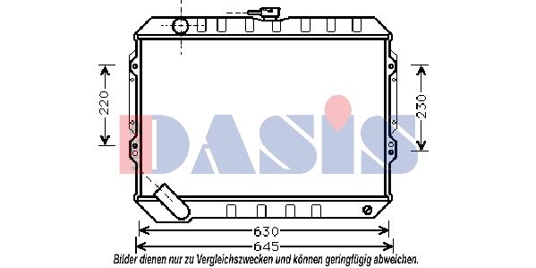 140370N AKS DASIS Радиатор, охлаждение двигателя