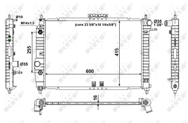 WG1722475 WILMINK GROUP Радиатор, охлаждение двигателя