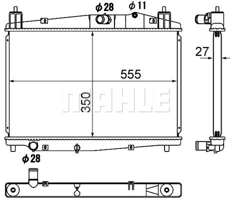 CR1887000S MAHLE Радиатор, охлаждение двигателя