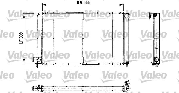 730621 VALEO Радиатор, охлаждение двигателя