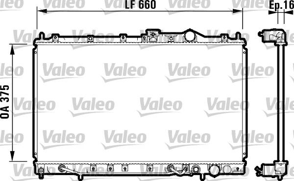 731648 VALEO Радиатор, охлаждение двигателя