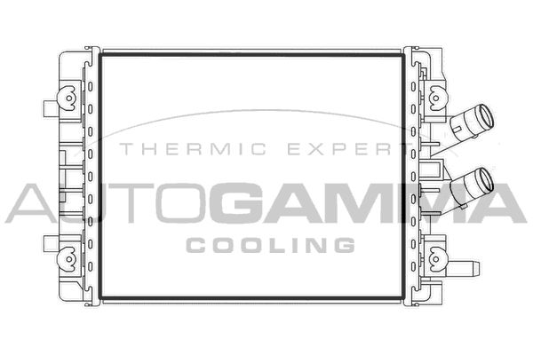 107945 AUTOGAMMA Радиатор, охлаждение двигателя