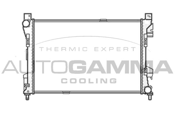 105436 AUTOGAMMA Радиатор, охлаждение двигателя