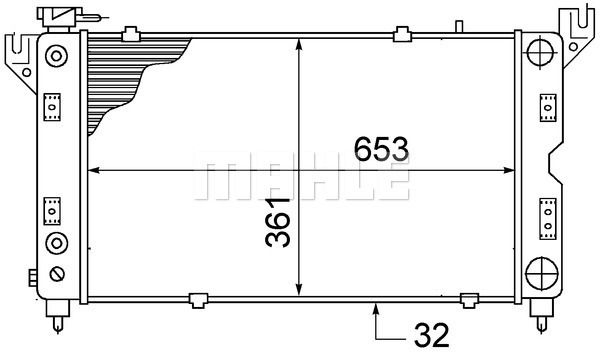 CR1426000S MAHLE Радиатор, охлаждение двигателя