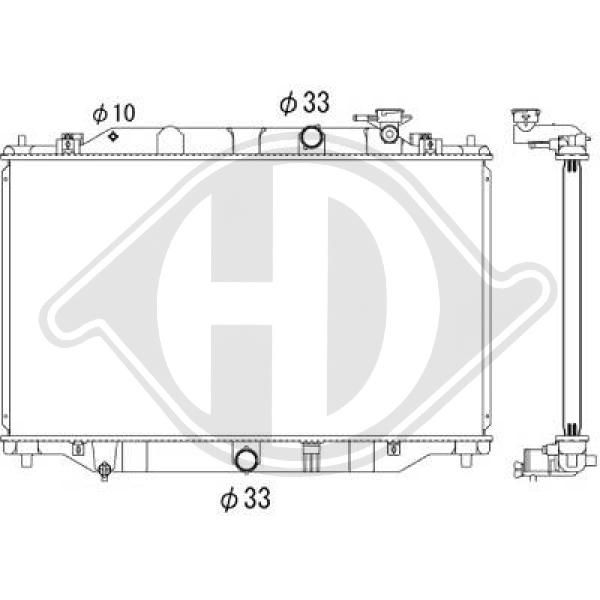 DCM2283 DIEDERICHS Радиатор, охлаждение двигателя