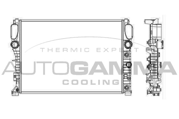 103339 AUTOGAMMA Радиатор, охлаждение двигателя