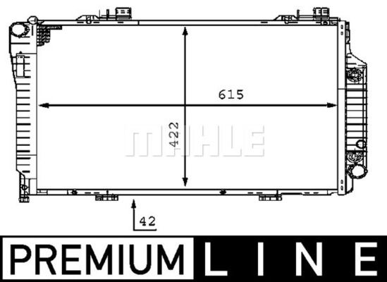 CR231000P MAHLE Радиатор, охлаждение двигателя