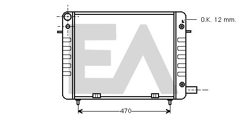 31R54069 EACLIMA Радиатор, охлаждение двигателя