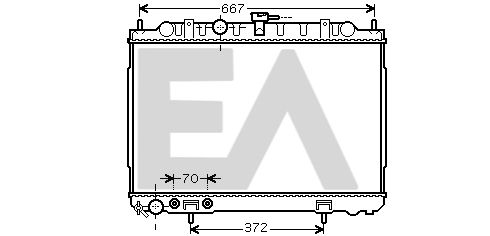 31R18095 EACLIMA Радиатор, охлаждение двигателя