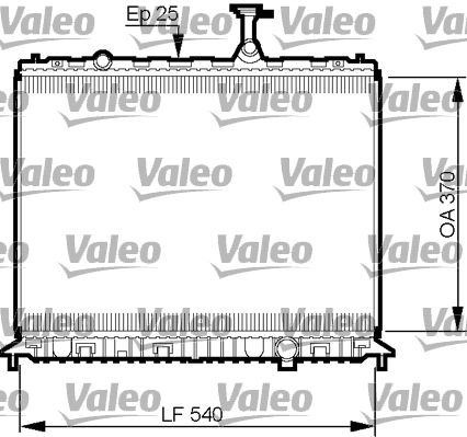 735508 VALEO Радиатор, охлаждение двигателя