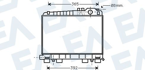 31R07153 EACLIMA Радиатор, охлаждение двигателя