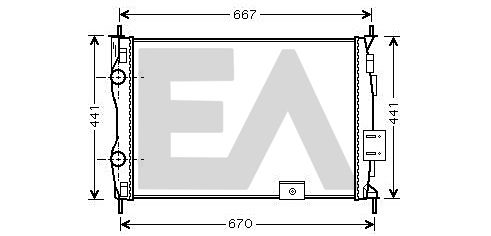 31R18183 EACLIMA Радиатор, охлаждение двигателя