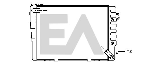 31R07016 EACLIMA Радиатор, охлаждение двигателя