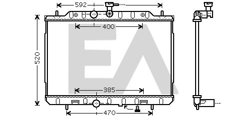 31R18113 EACLIMA Радиатор, охлаждение двигателя