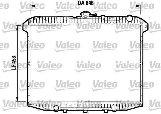 732592 VALEO Радиатор, охлаждение двигателя