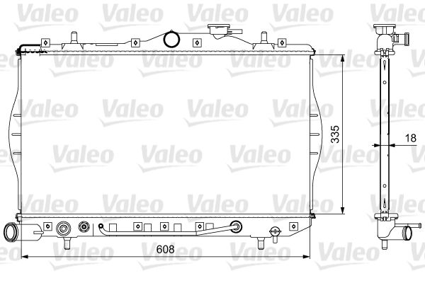 734956 VALEO Радиатор, охлаждение двигателя