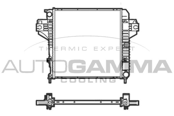 105487 AUTOGAMMA Радиатор, охлаждение двигателя