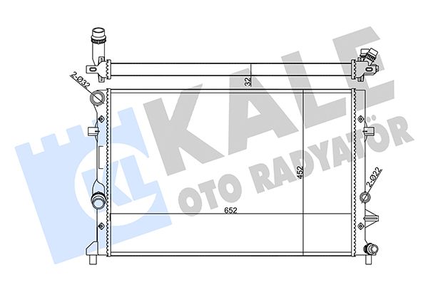 356945 KALE OTO RADYATÖR Радиатор, охлаждение двигателя