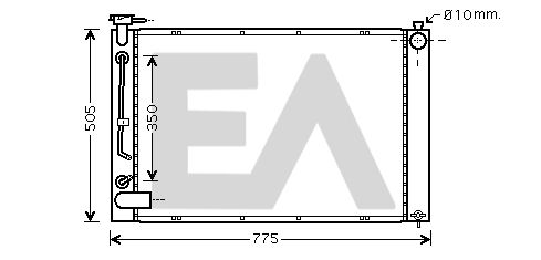 31R71182 EACLIMA Радиатор, охлаждение двигателя