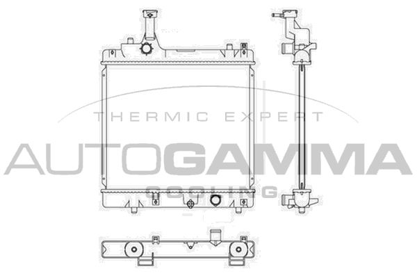 105934 AUTOGAMMA Радиатор, охлаждение двигателя