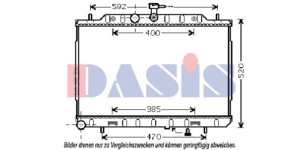 070152N AKS DASIS Радиатор, охлаждение двигателя