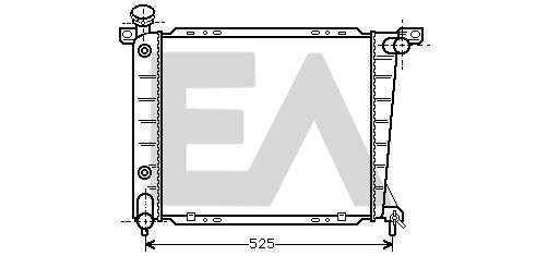 31R22055 EACLIMA Радиатор, охлаждение двигателя