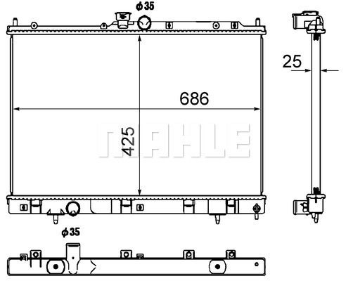 WG2182915 WILMINK GROUP Радиатор, охлаждение двигателя