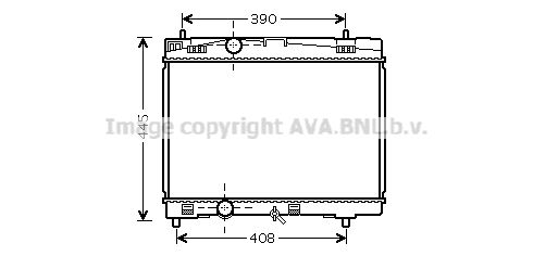 TOA2357 AVA QUALITY COOLING Радиатор, охлаждение двигателя