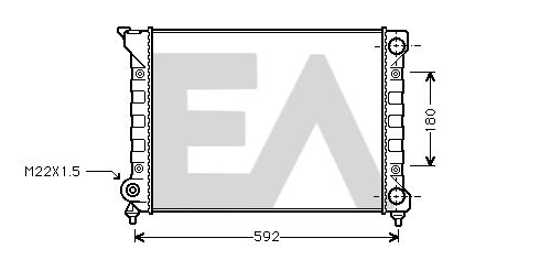 31R77029 EACLIMA Радиатор, охлаждение двигателя