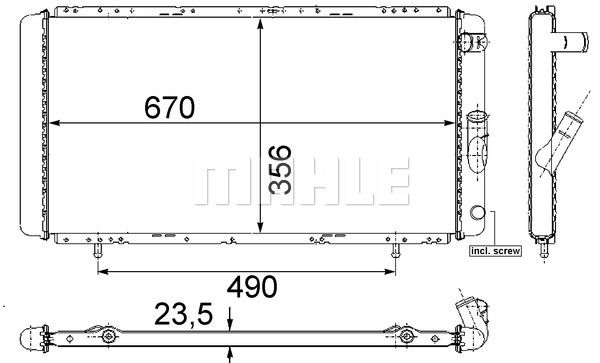 WG2183597 WILMINK GROUP Радиатор, охлаждение двигателя