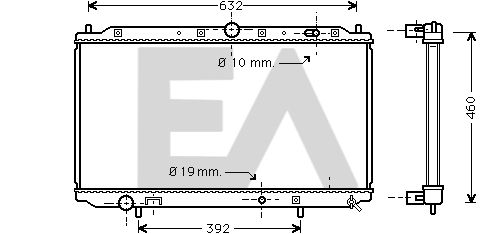 31R51131 EACLIMA Радиатор, охлаждение двигателя