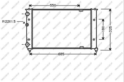 ST027R008 PRASCO Радиатор, охлаждение двигателя