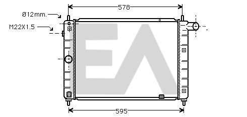 31R54074 EACLIMA Радиатор, охлаждение двигателя