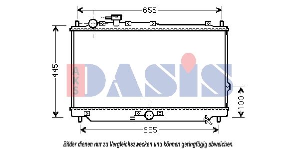 510103N AKS DASIS Радиатор, охлаждение двигателя