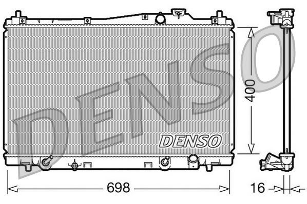 DRM40017 DENSO Радиатор, охлаждение двигателя