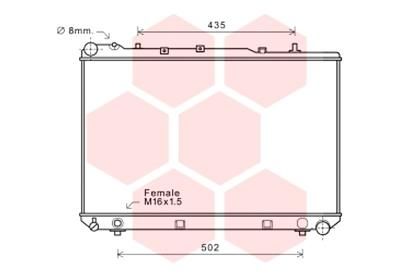 81002102 VAN WEZEL Радиатор, охлаждение двигателя