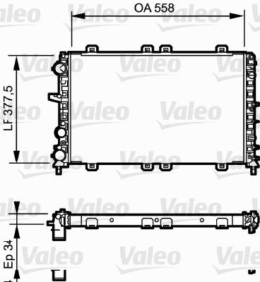 732685 VALEO Радиатор, охлаждение двигателя