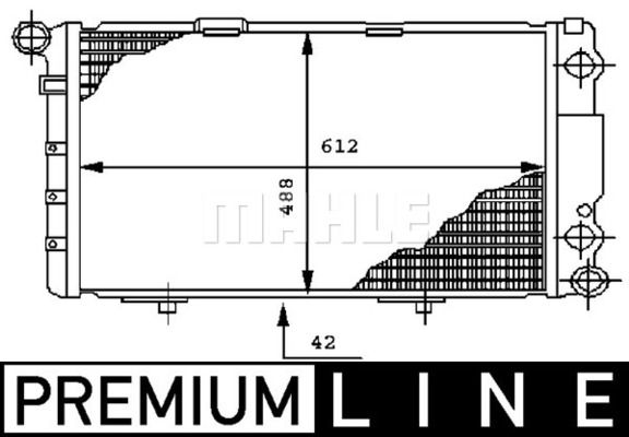 CR282000P MAHLE Радиатор, охлаждение двигателя