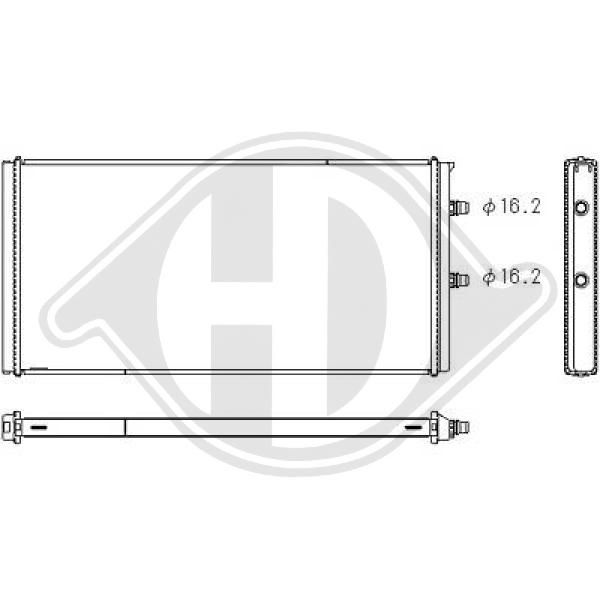 DCM3946 DIEDERICHS Радиатор, охлаждение двигателя