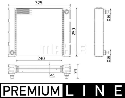 WG2184161 WILMINK GROUP Радиатор, охлаждение двигателя