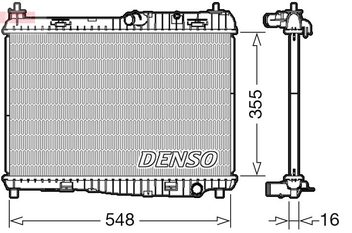 DRM10043 DENSO Радиатор, охлаждение двигателя