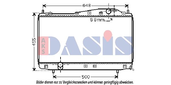 510022N AKS DASIS Радиатор, охлаждение двигателя