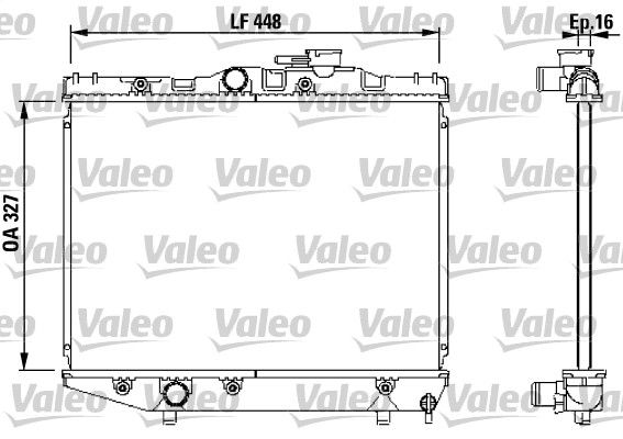 731124 VALEO Радиатор, охлаждение двигателя