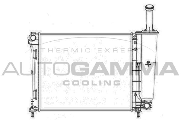 104618 AUTOGAMMA Радиатор, охлаждение двигателя